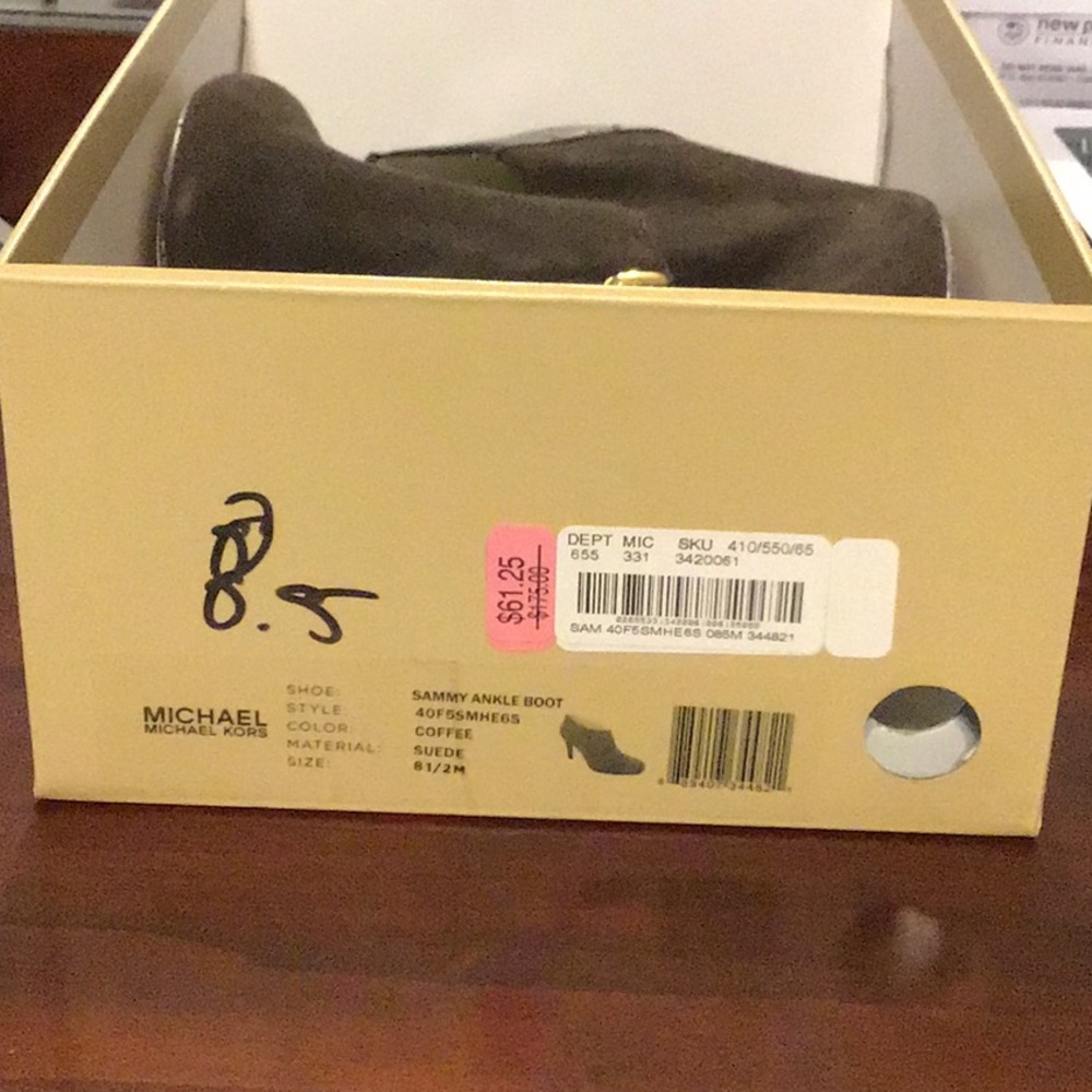 New Michael Kors Suede Ankle Boots